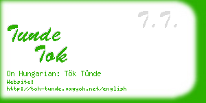 tunde tok business card